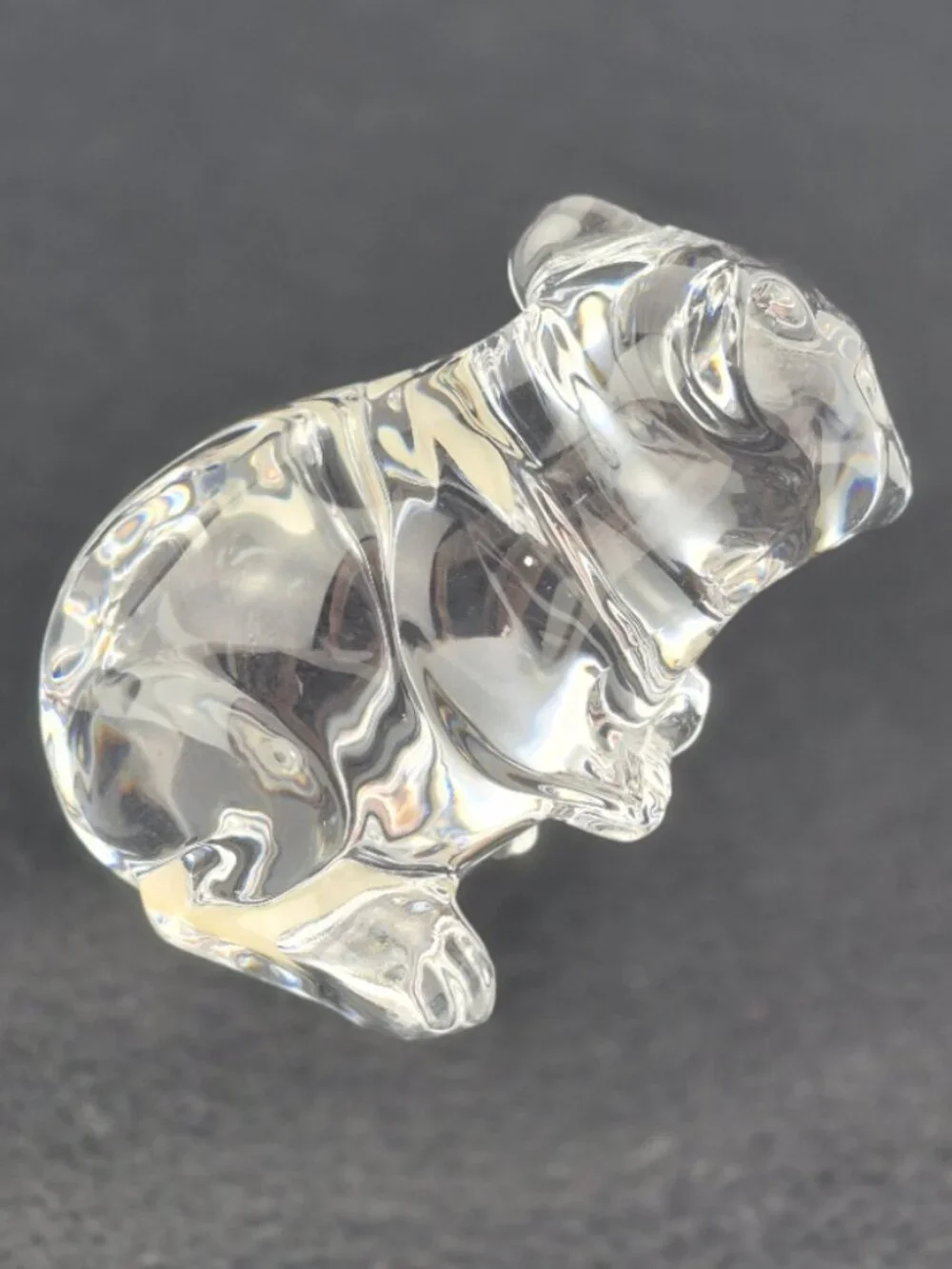 Vintage Princess House Pets Collection 24% Lead Crystal Mouse Figurine